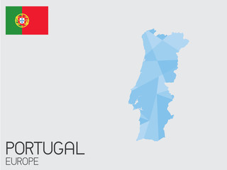 Set of Infographic Elements for the Country of Portugal