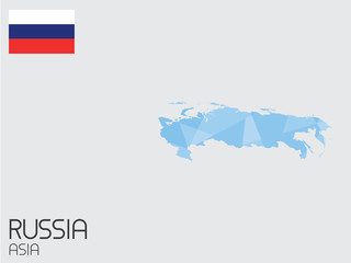 Set of Infographic Elements for the Country of Russia