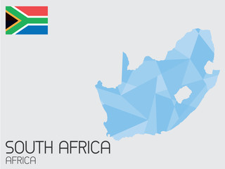 Set of Infographic Elements for the Country of South Africa
