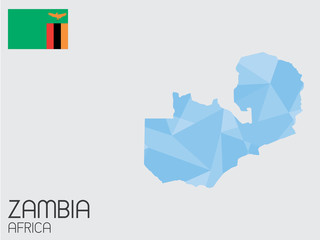 Set of Infographic Elements for the Country of Zambia