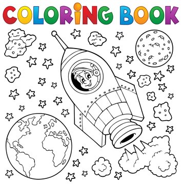 Coloring Book Space Theme 1