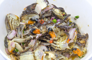 Spicy GREEN TIDAL CRAB salad