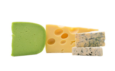 Different Cheeses isolated