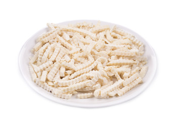 Abundant frozen french fries.