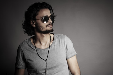 Portrait of handsome young man