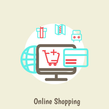 infographics background E-commerce
