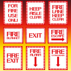 Пожарная безопасность - obrazy, fototapety, plakaty