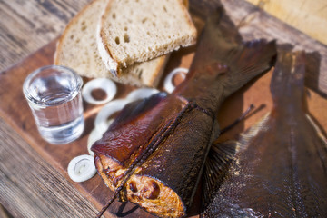 smoked fish salmon and flounder delicious and gourmet food