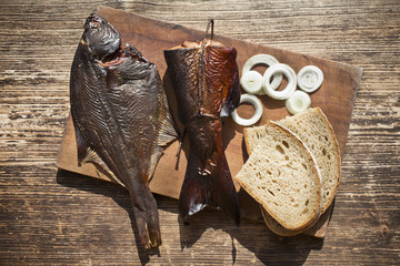 smoked fish salmon and flounder delicious and gourmet food