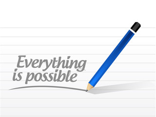 everything is possible sign message