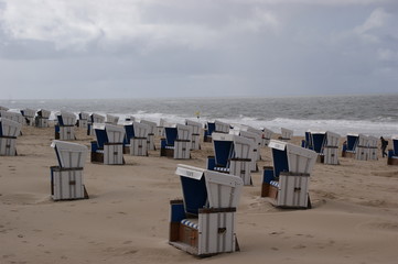 Verlassene Strandkörbe