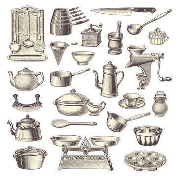 Collection Of Vintage Kitchen Design Elements