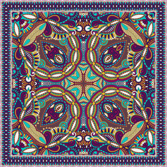 Traditional ornamental floral paisley bandanna