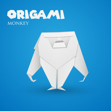 Origami Paper Monkey