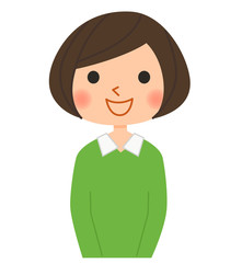 女性－笑顔
