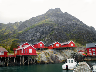 Fischerdorf in Norwegen