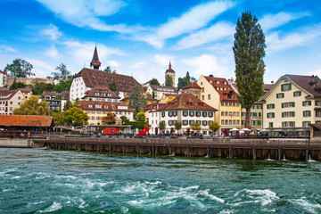 Fototapeta na wymiar Cityscape of Lucerne, Switzerland