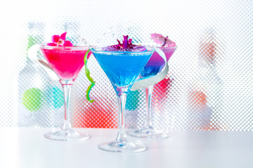 Cocktail with caviar and whisky