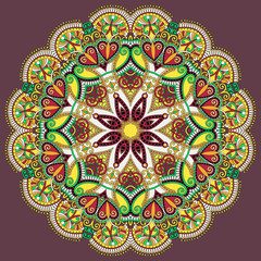 Circle ornament, ornamental round lace