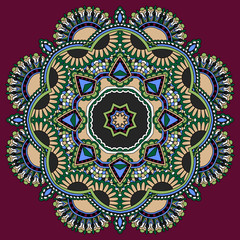 Circle ornament, ornamental round lace