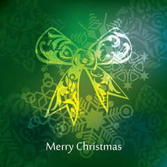Vector christmas postcard design