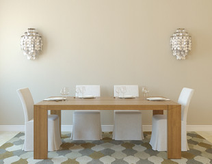 Dining-room interior.