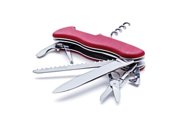 Swiss army knife isolated