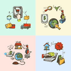 Internet shopping sketch