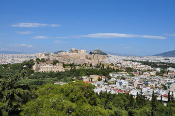 panoramic view athens greece