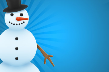 Pupazzo di neve cartolina