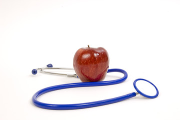 Stethoscope and Apple