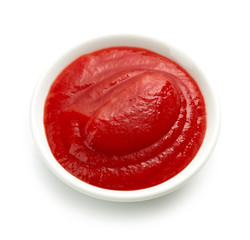 bowl of tomato sauce or ketchup