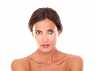 Fototapeta premium Pretty latin female looking at camera