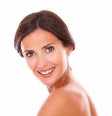 Obraz premium Sexy and beautiful woman smiling at camera