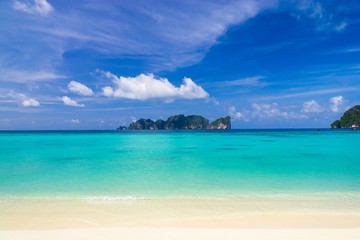 Fototapeta premium Vacation Wallpaper Heavenly Blue