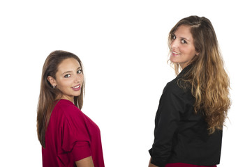 portrait of a young woman smiling while