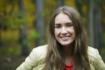 Obraz premium Young beautiful woman