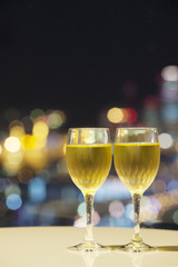 ワインで乾杯
