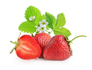 Strawberries isolated