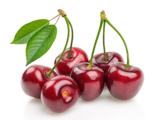 cherries isolated