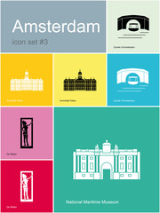 Fototapeta premium Icons of Amsterdam