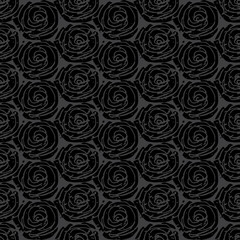 Gray simple rose pattern