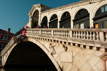 Fototapeta na wymiar Rialto bridge, Venice, Italy