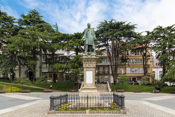 Square with statue