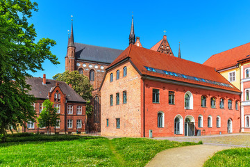 Ancient architecture in Wismar, Germany