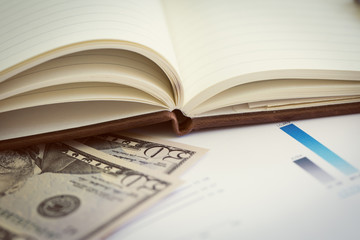 Business collage with various items