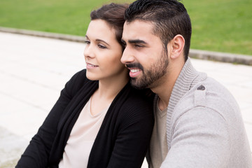 Couple hugging each other