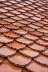 Texture of temple roof in thailand