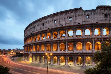 Fototapete Rund Kolosseum in Rom - Italien © fazon