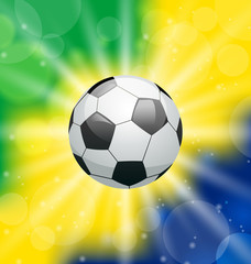Naklejka premium Background with soccer ball, for Brazil 2014